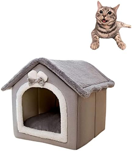 עצמי התחממות חתול מיטה-מלונה רך לחיות מחמד חתול מיטת בית עם נשלף כרית 2 עבור קטן בינוני חתלתול כלב חתול