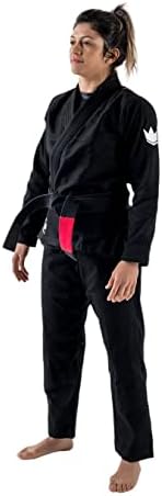 Kingz kore gi brazilian jiu jitsu - נשים קלות משקל עמידות BJJ Kimono - IBJJF משפטי - 375GSM Fearl Weave