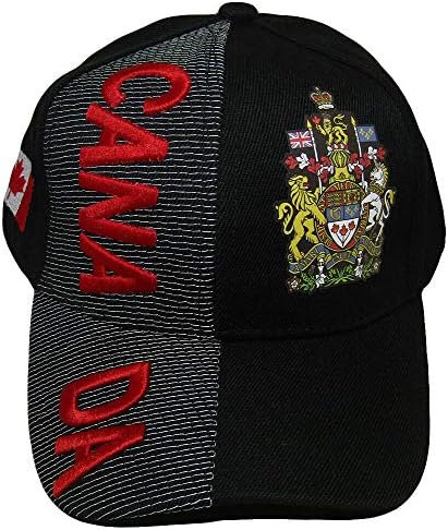 מיאמי סיטונאי קנדה קאנטרי קאנטרי שחור מכתב אדום קרסט תלת מימד תלת מימד על כובע כובע רקום