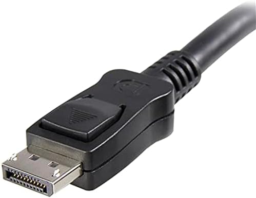 Startech.com 0.5M כבל DisplayPort 1.2 קצר עם תפסים m/m - DisplayPort 4K עם תמיכה ב- HBR2 - כבל DP לרזולוציה