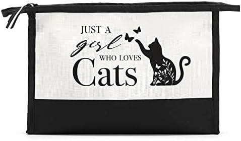 Hodreu Cat Decor Beg Bag מתנות לחתול לאוהבי חתולים מתנות נושא לחתולים לנשים מתנת יום הולדת לנשים, חברה,