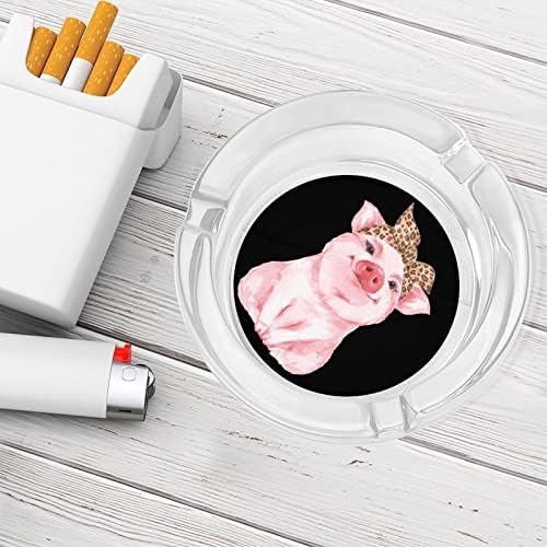 חזיר בנדנה מחזיק מאפרות כוס עגול חמוד לסיגריות מארז מגש אפר מעשן חמוד