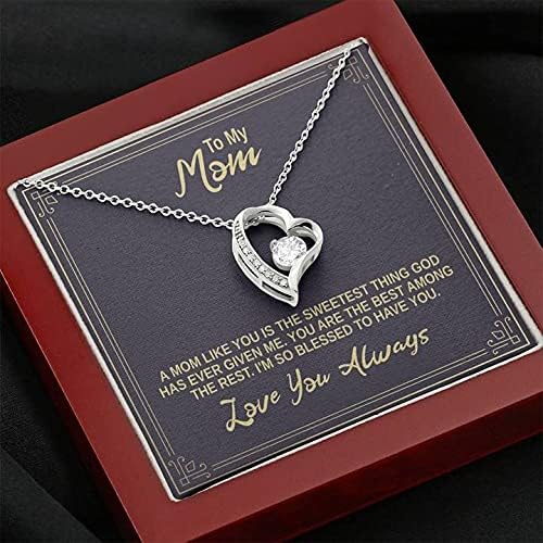 לכרטיס ההודעה של שרשרת השרשרת שלי, שרשרת אהבה לנצח, יום אם, יום הולדת, יום נישואין לאמא, מתנה מבת לאמא,