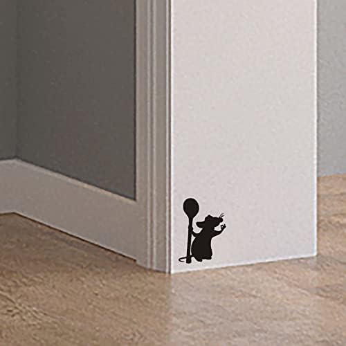 דברים לחדר חור עכבר מדבקות קיר קיר אין חתולים מצוירים עכברים חמודים מדבקות קיר קטנות לילדים חדר סלון