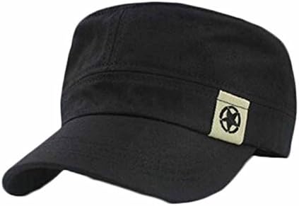 שדה בייסבול כובע צבא צבע אחיד כובע מתכוונן יומיומי לגברים ונשים גג שטוח כובע צבאי סיור כובע בוש