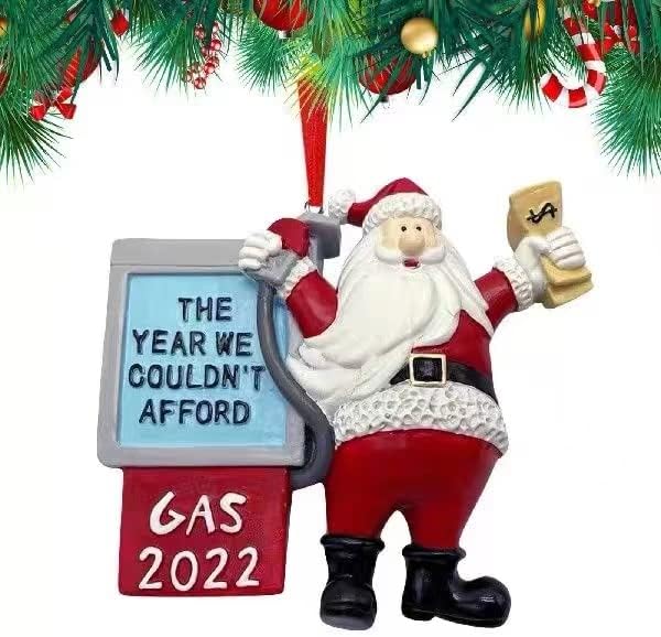 קישוט עץ חג המולד המותאם אישית גנרי, 2022 קישוט חג המולד של סנטה סנטה חמוד, השנה שלא יכולנו להרשות לעצמנו