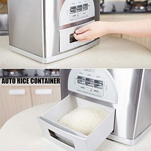 נירוסטה אורז מיכל מזון מתקן ארגון אחסון אוטומטי אורז מתקן