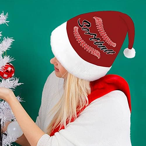 ציטוט סופטבול חג המולד כובע סנטה כובע עבור יוניסקס מבוגרים נוחות קלאסי חג המולד כובע עבור מסיבת חג המולד