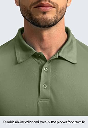 חולצת פולו לגברים שרוול ארוך חולצות גולף קלות UPF 50+ הגנת שמש חולצות מגניבות לגברים עובדים דיג בחוץ