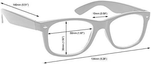 ערך חברת משקפי הקריאה 2 מארז גברים גדולים בסגנון מעצב צב חום צירי אביב שחורים 7-21 + 1.25