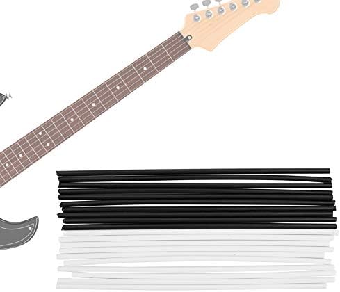 גיטרה בס צד נקודה שחיף סמן עמדת מוסיקה מכשיר שיבוץ נקודות 100 ממ 10 יחידות לבן & 10 יחידות שחור ביצועים