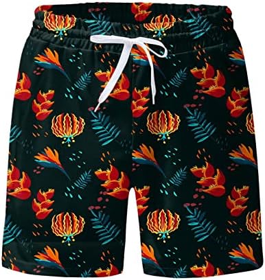 לוח Miashui לגברים גברים אביב אביב קיץ מכנסיים קצרים מכנסיים מודפסים מכנסי חוף ספורט עם כיסים בגדי ים