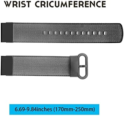 Fehauk 22 ממ ניילון Watchband עבור Garmin Fenix ​​6 6x Pro Wrist Strap Fenix ​​5 5plus 935 S60 Quatix5