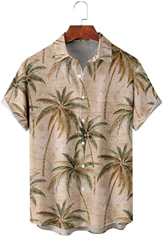 גברים של חוף חולצות 2023 3 הדפסת ציור פרחוני חולצה גברים נשים להנמיך צווארון בציר רחוב כפתור למטה