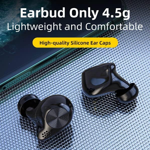 לוטוס T1 אוזניות Bluetooth אלחוטיות אמיתיות עם מיקרופון - אוזניות Bluetooth באוזן צליל פרימיום עם בס