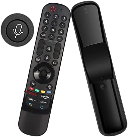 UniPlay MR21GA החלפה ל- LG OLED טלוויזיה שלט עם Netflix Prime Video Disney+ LG ערוצים לחצני קול שלט