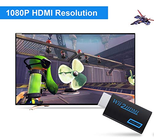 POSTECKS WII לממיר HDMI 1080p מתאם HD Full HD NTSC / PAL FORMAT WII 2 HDMI עם שקע 3.5 ממ, תמיכה ב- HD-TV