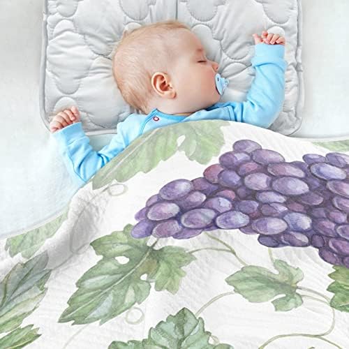 שמיכת שמיכה חוטפת פירות שמיכת כותנה לתינוקות, קבלת שמיכה, שמיכה רכה קלה משקל לעריסה, טיולון, שמיכות