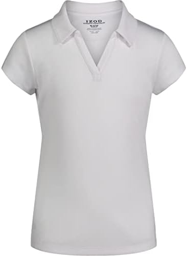 חולצת פולו שרוול קצר תלבושת בית הספר של בנות איזוד, סגירת כפתורים, חומר פתילת לחות / ביצועים, עמיד בפני