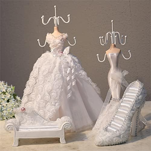 DLVKHKL מתלה תכשיטים לנסיכה תכשיטים שרשרת מתלה תצוגה מתנה לאחסון תכשיטים מתנה לחתונה מתנה לחתונה