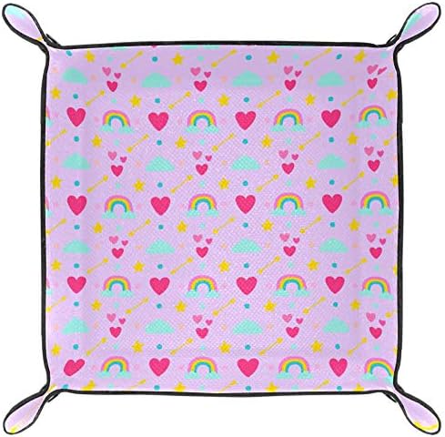 Lorvies Wink Love Hearts and Rainbows Cox Box Cube Commens Pins for Office Home