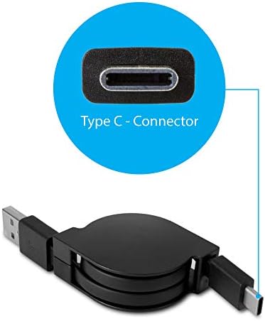 כבל Woxwave תואם לפורטל Bang & Olufsen Beoplay-Minisync-USB-A ל- USB Type-C, כבל נשלף-USB-A ל- USB Type-C