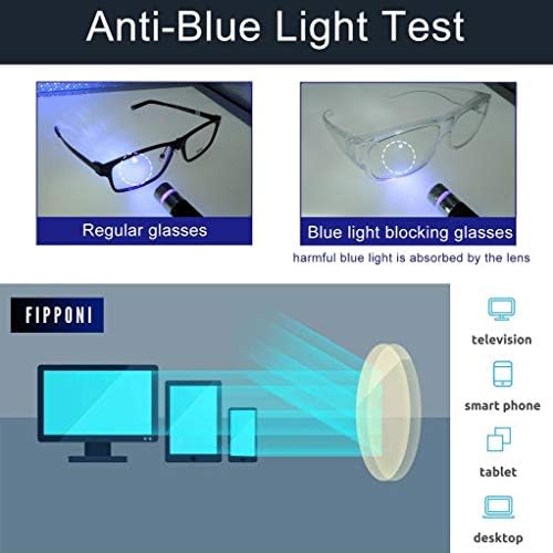 400 כחול-אור חסימת מחשב משקפיים, סופר קל משקל, נוח, בכושר מעל משוחק על מרשם, קורא, מסגרות, או ללבוש