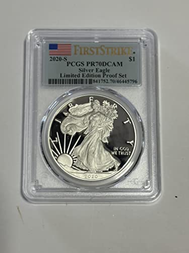 2020 S American Silver Eagle Proot 1 $ PCGS PR-70