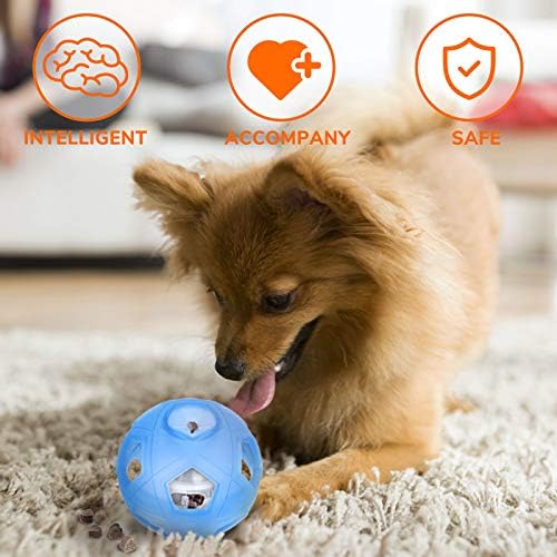 כדור לומולף כלב בול, 5 אינטראקטיבי של חיית מחמד אינטראקטיבית המפזרת צעצוע בכדור עם הגדרת קושי מתכוונן,