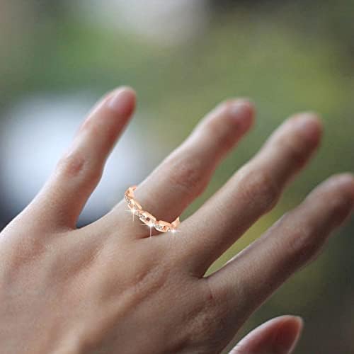 טבעת קו פרימיום פתוח תכשיטים אור יוקרתי טבעות גיאומטריות מערך טבעת פשוט לנשים
