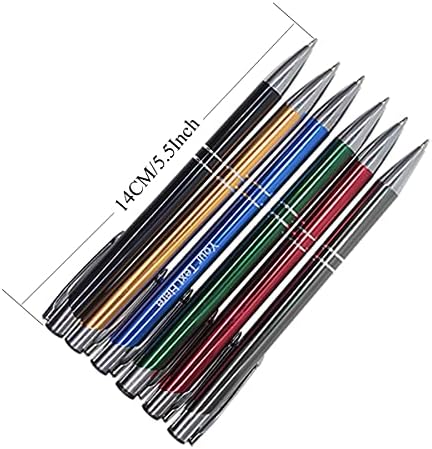 אישית עטים-לחץ פעולה-מותאם אישית-שחור כתיבה-מודפס שם עטים-חקוק עם לוגו שלך או הודעה - משלוח התאמה אישית-50