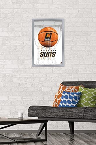 Trends International NBA Phoenix Suns - טפטוף כדורסל 21 פוסטר קיר, 22.375 x 34, גרסה לא ממוסגרת