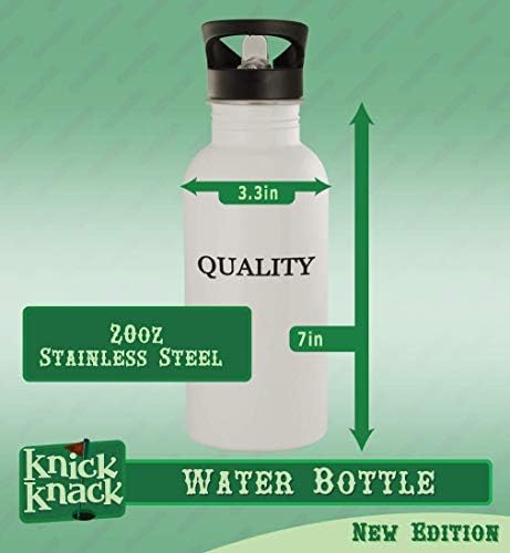 מתנות Knick Knack Desser - בקבוק מים מפלדת אל חלד 20oz, כסף