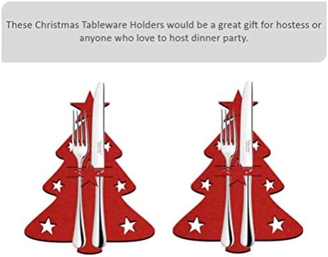 עץ חג המולד כלי שולחן שקיות כלי כסף מחזיקי סכין ומזלג פאוץ כיסי תיק סכום שקיות עבור חג המולד המפלגה