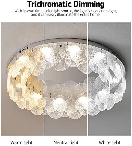 Zhaolei תקרה אור זכוכית גביש LED תקרה תאורה אור חדר אוכל לחדר אוכל לימוד גג תאורה עיצוב הבית