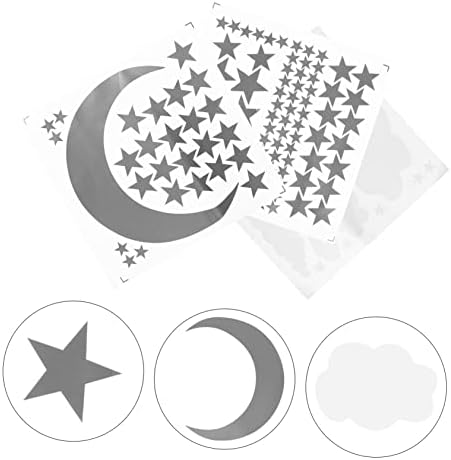 צעצוע 3 סדינים כוכב קיר ירח מדבקת משתלת מדבקות קיר מדבקות עיצוב מוסלמי