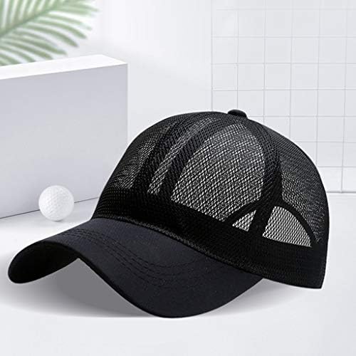 צבע אחיד יוניסקס כובע בייסבול אופנה רשת אופנה נושמת משקל קל פעיל פעילויות חיצוניות מהירות כובע טיולים