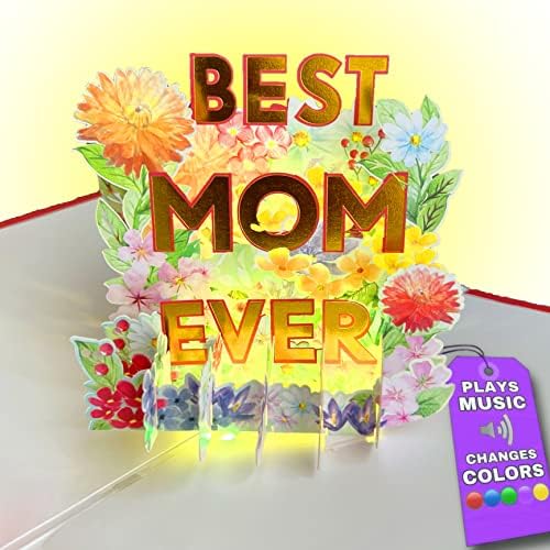 אורות ומוסיקה אמא הטובה ביותר אי פעם זר פרחים צצים כרטיס יום אמהות, שר לאן אתה מוביל, כרטיס יום אמהות