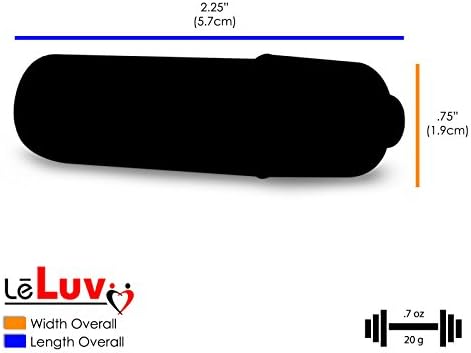 LELUV MINI FULLET VIBLATOR 2.25 אינץ 'סגול דיסקרטי חזק