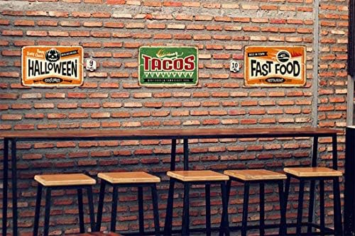 מסעדה פוסטר חם חריף טאקו הטוב ביותר מזון בעיר בציר מתכת פח שלטי בתי קפה ברים פאבים חנות קיר דקורטיבי