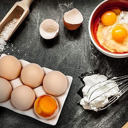 6 כוסות ביצת מגש בישול, ביצי מתקן, ביצת מחזיק סט מטבח מסעדת מקרר אחסון דקורטיבי אבזר