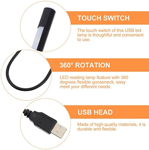 אור Mobestech אור נייד נייד מקלדת מקלדת אור 4 PCS LED USB USB קריאת אור USB מנורת USB למחשב נייד מנורת