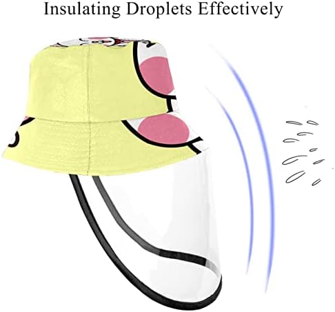 כובע מגן למבוגרים עם מגן פנים, כובע דייג כובע אנטי שמש, פרח וינטג 'כומר
