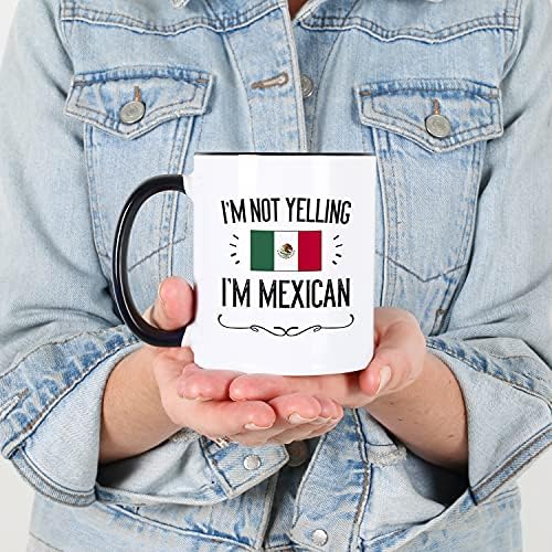 מתנות מקסיקניות קסיטיקה. לא צועק אני מקסיקני קרמיקה 11 עוז ספל קפה. רעיון הווה עבור גברים גאים לטיניים