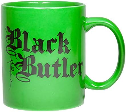 אספנות באטלר שחור / ספל קפה ירוק עם לוגו שחור