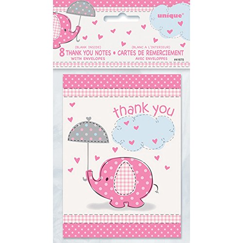 מטרייה פיל ילדה מקלחת לתינוקות תודה הערות עם מעטפות