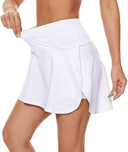 מגמות אמריקאיות חצאית טניס נשים עם כיסים קפלים קרוסאובר חצאיות אתלטיות גבוהות במותניים גולף חצאיות גולף