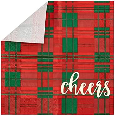 מפיות נייר משובצות לחיים לאספקת מסיבות לחג חג המולד