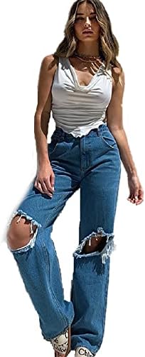מכנסי מטען עם מותניים גבוהים לנשים לנשים מכנסי מצנח רחבים ברגליים רחבות