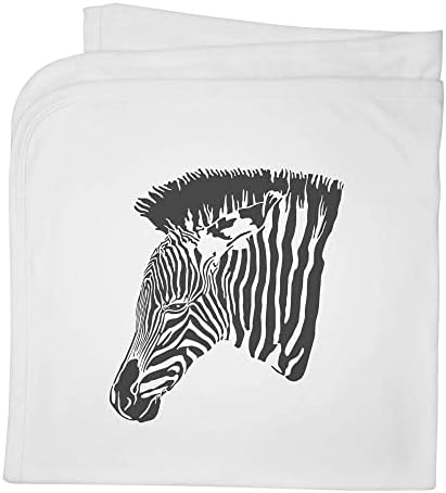 Azeeda 'Zebra Head' שמיכה / צעיף כותנה כותנה